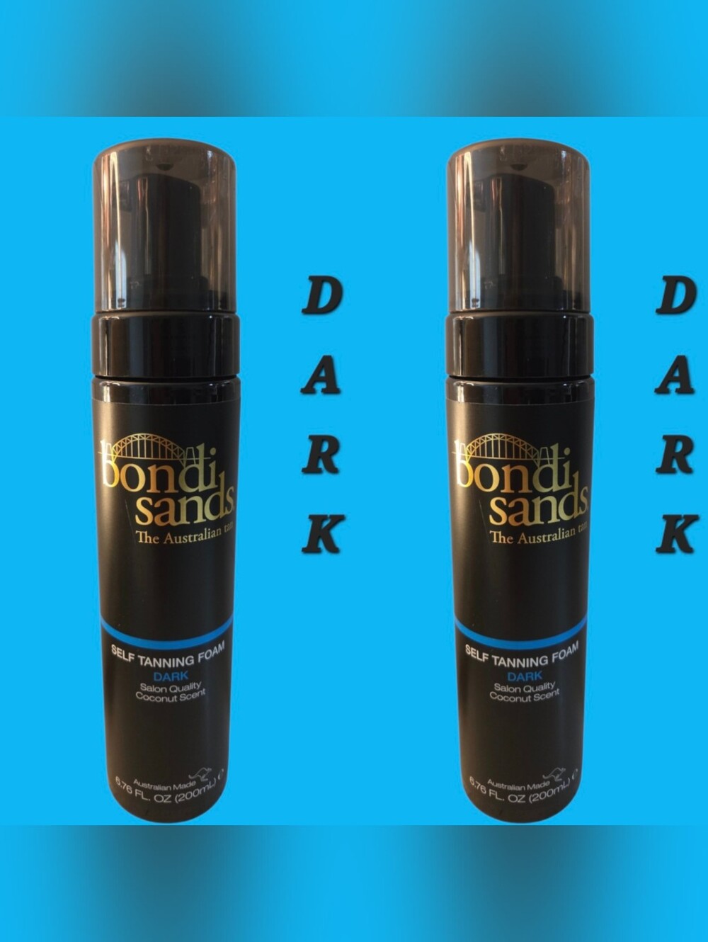 Bondi Sands The Australian Tan Self Tanning Foam DARK You Get 2 Bottles 6.76oz @